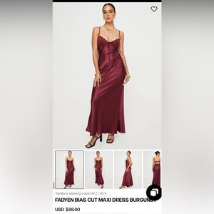Princess Polly Burgundy Maxi Dress